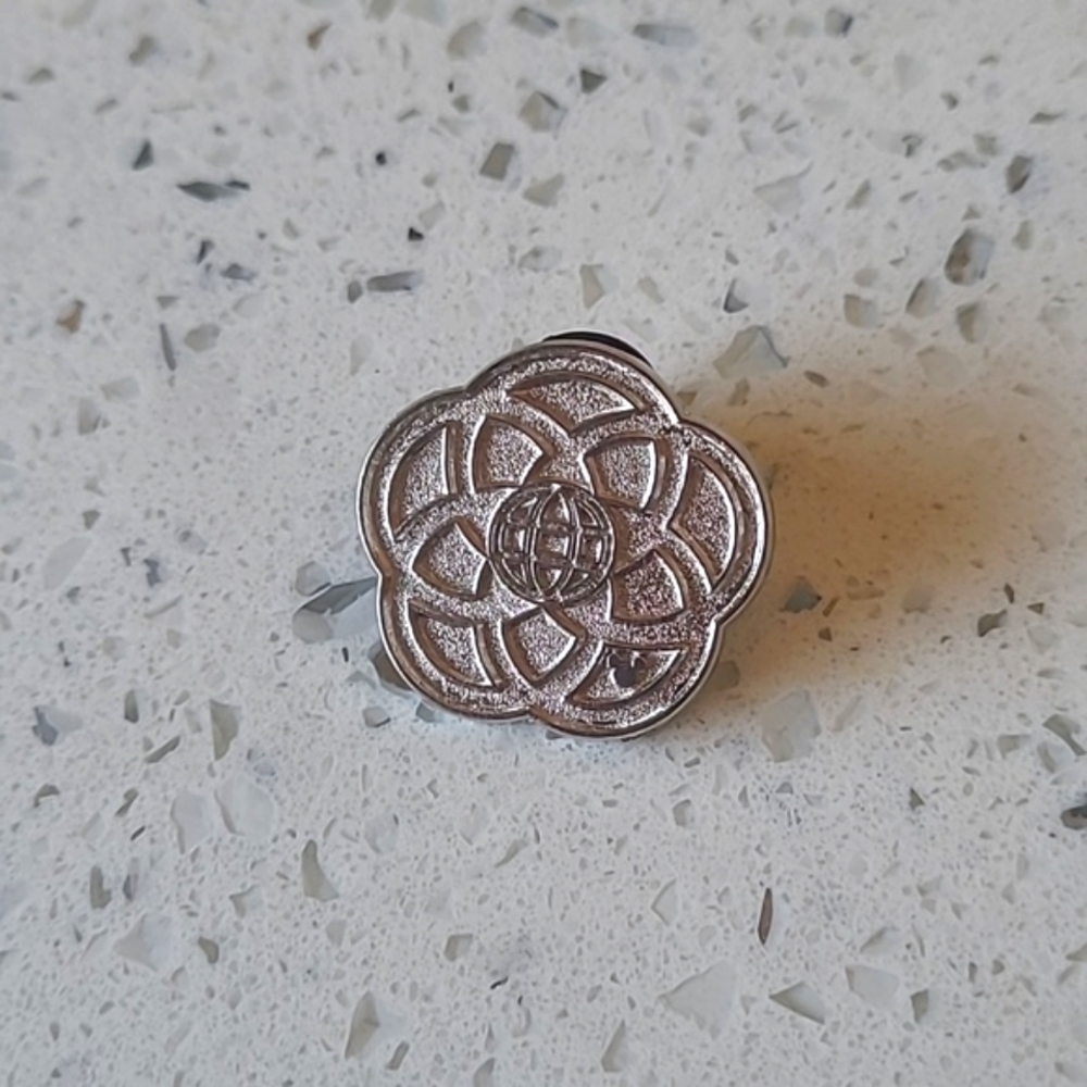 Official Disney Parks Silver Epcot Symbol Pin